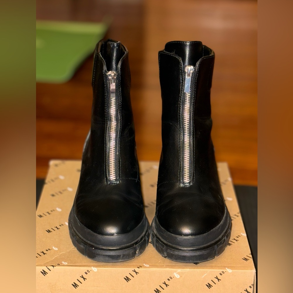 Mix no.6 Combat Zipper Boots 7.5